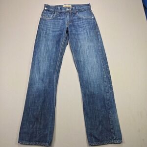 Levi's Slim Straight Jeans Flap Pocket Medium Wash Blue Denim Mens 30x32